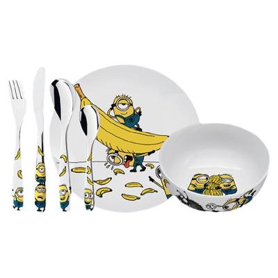 wmf小黄人件套装宝宝辅食刀叉