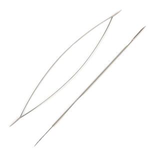 手工穿线针DIY大眼开口针手链项链米珠穿珠子专用针引线针串珠针