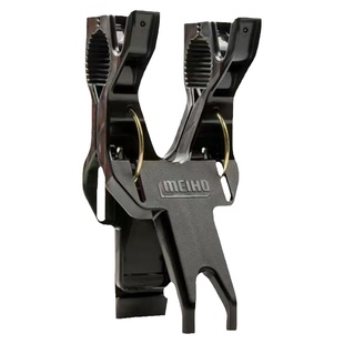 日本Meiho明邦MULTI CLIP BM-L立竿夹卡竿架船钓竿架明邦钓箱配件
