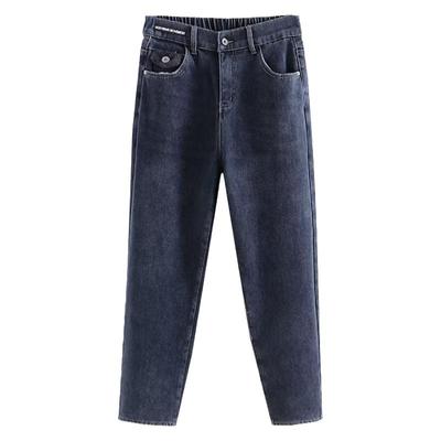 冬装加绒牛仔裤女加厚哈伦裤子