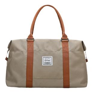 大容量旅行包女运动健身包行李收纳袋斜挎包便携待产手提包帆布包