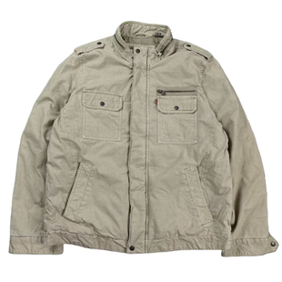 美式复古厚料水洗做旧 明星款拉链工装大码棉衣外套 冬款百搭棉衣