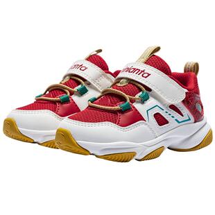 安踏学步鞋新年款男女宝宝红色童鞋幼儿园鞋春秋款儿童运动休闲鞋