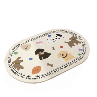 硅藻泥吸水地垫浴室防滑硬垫防摔进门卫生间家用速干脚垫厕所地毯