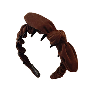 丝绒蝴蝶结发箍女高颅顶2025新款秋冬日常外戴洗脸头箍压发卡头饰