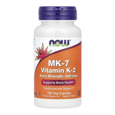 香港直邮诺奥,MK-7，维生素 K-2，特强型，300 微克，120 粒素食
