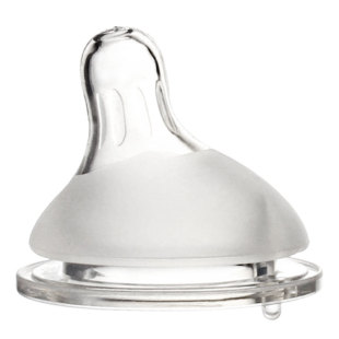 梦呵偏心奶嘴歪头婴儿新生实感仿真母乳防胀气通用型适配贝亲奶瓶