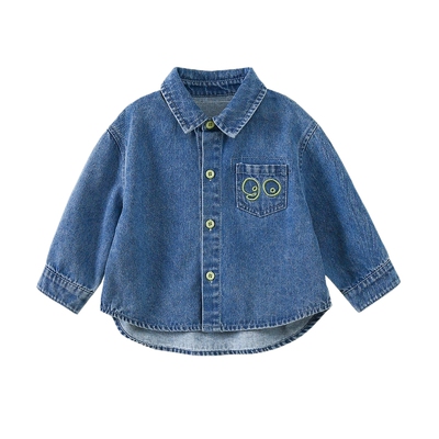 啊咪啦男女童装软牛仔外套春秋款