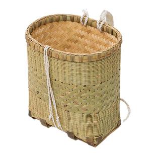 云贵四川农村竹背筐家用竹编背篓儿童小孩买菜道具竹子背篼夹背