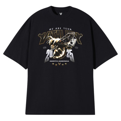 Vitality奥斯汀Major美潮印花纯棉周边纪念T恤ZYWOO同款昂恩电竞