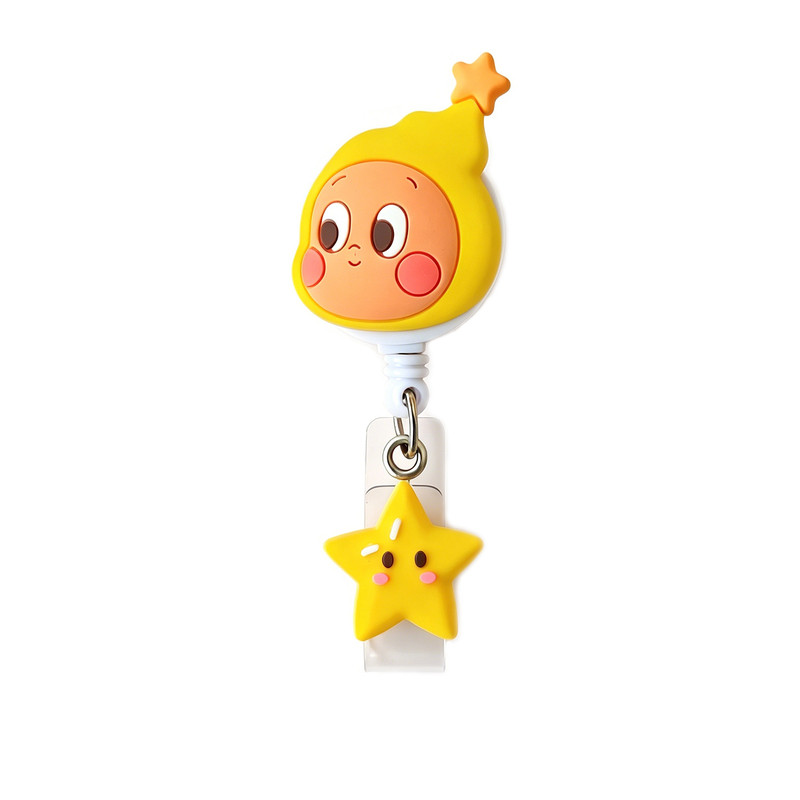 星星人美食卡通人物伸缩易拉扣