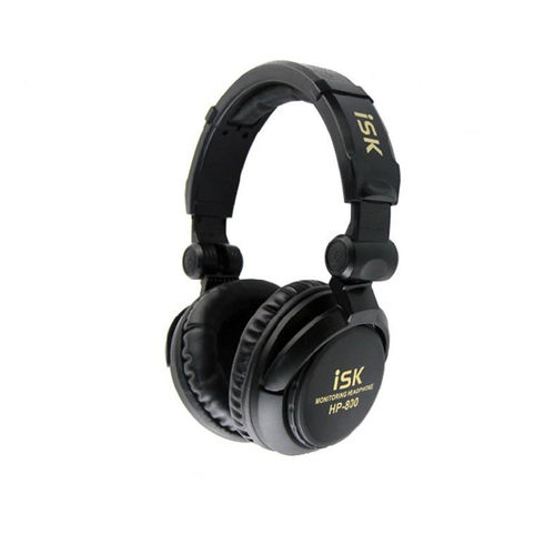 ISK HP-800头戴式重低音专业舞台dj监听耳机hifi电脑耳麦主播耳返