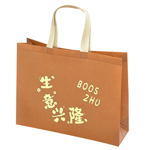 裸布无纺布手提袋定制袋子服装店包装袋广告袋衣服鞋盒网红礼品袋