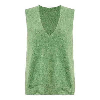 拉绒长绒羊毛羊绒针织背心叠穿