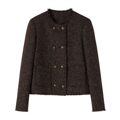 新款高级小香风羊毛休闲外套