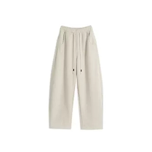 白色阔腿弯刀运动卫裤女款大码胖mm显瘦休闲镰刀裤今年流行梧桐裤
