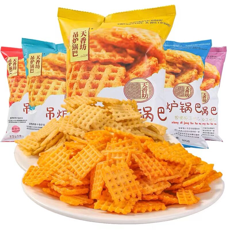 陕西特产天香坊吊炉锅巴105g零食麻辣味五种口味任选