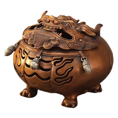 功德坊紫铜狻猊纯铜家用香薰炉