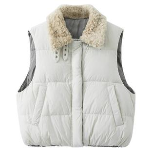 夕蒙2025新款冬季小个子设计感巨好看小众洋气立领羽绒服马甲外套