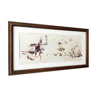 挂墙欧式实木相框4开 A4 30 40 50 60 80 90 100 照片框扇形画框