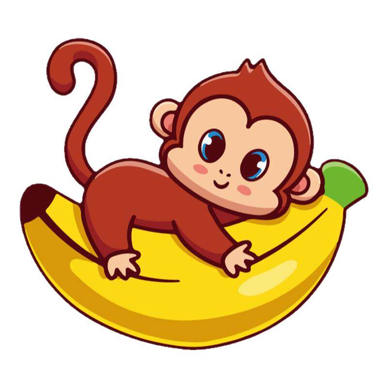 60张猴子表情儿童奖励防水贴纸