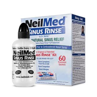 美国NeilMed成人洗鼻壶盐60包 配洗鼻壶 洗鼻器 鼻炎 花粉过敏
