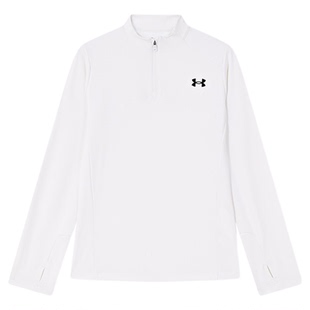 安德玛童装儿童立领长袖T恤2025秋季新款大童男女童运动速干上衣