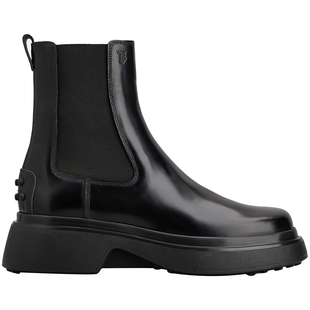 【礼物】TOD'S官方正品女士时尚皮革切尔西踝靴女靴女鞋