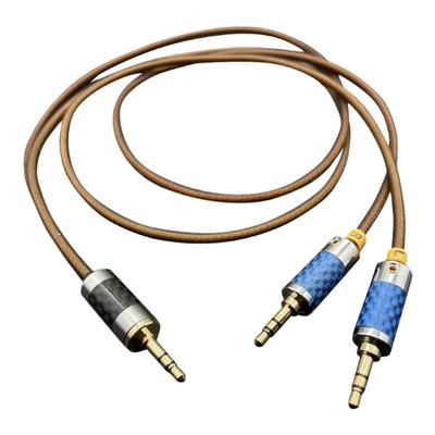 AUX镀银碳纤维外壳接两只3.5音响