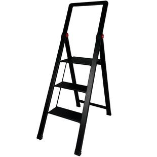 HASEGAWA日本长谷川人字梯带扶手家用梯子多功能折叠梯加厚铝梯子