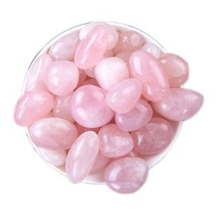 水培郁金香雨花石天然粉色水晶鹅卵石养花彩石头小石子鱼缸造景石