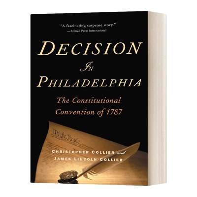 英文原版 Decision in Philadelphia 费城抉择 美国宪法制定史 英文版 进口英语原版书籍