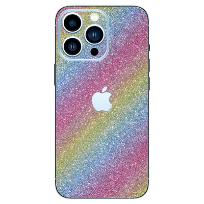 苹果17磨砂背膜适用iPhone13Pro闪钻手机贴纸14背贴12个性彩膜xsmax改色膜15后膜16