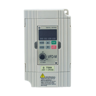 变频器VFD004M21A单220V三相380V0.4/1.5/2.2/3.7kw调速