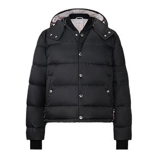 [24期免息]THOM BROWNE 男士经典四条纹连帽羽绒服