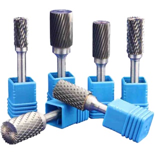 钨钢硬质合金旋转锉铣刀金属打磨旋转挫电磨木工铝用修边刀头6m