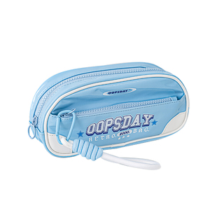 OOPSDAY漆皮笔袋可视窗大容量多功能文具袋小学生透明痛窗笔袋高颜值ins风文具盒男女孩款2024新款女生铅笔袋