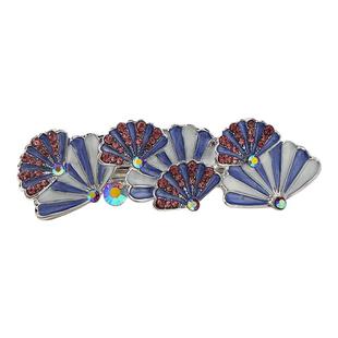 新款贝壳发夹女头饰后脑勺顶夹半扎发卡成人夹子气质高级感弹簧夹