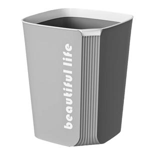 厨房垃圾桶家用2025新款轻奢高颜值大号卧室客厅厕所卫生间纸篓桶