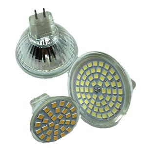 灯杯MR16MR11吊灯插泡卤素12V35W220V5w灯泡G5.3插脚天花LED射灯