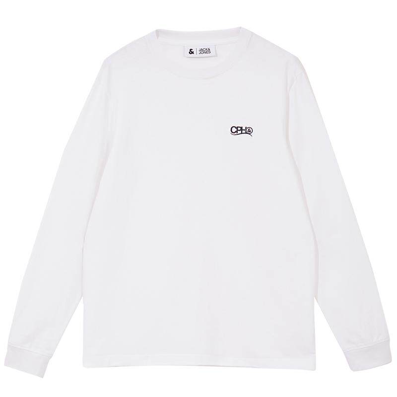 杰克琼斯2022年秋季新款百搭潮流简约多色纯棉重磅长袖T恤男装