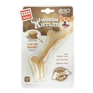 GiGwi贵为狗狗玩具磨牙棒鹿角幼犬耐咬宠物独处自嗨啃咬解闷神器