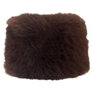 现在就出发白敬亭同款帽子仿狐狸皮草平顶帽东北旅游防寒水桶帽子