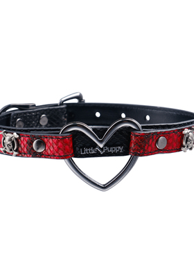 PUPPYRIDER黑红爱心项圈choker