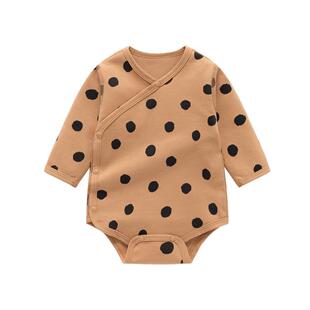 婴儿包屁衣秋冬季加厚打底衫三角哈衣包臀秋衣宝宝秋冬装连体衣服