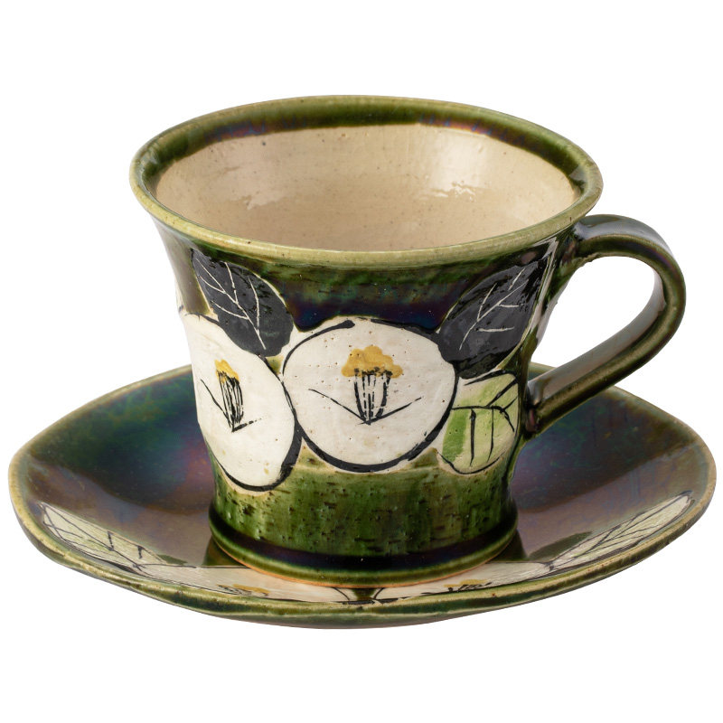 同合日本进口手绘樱花陶瓷杯套装