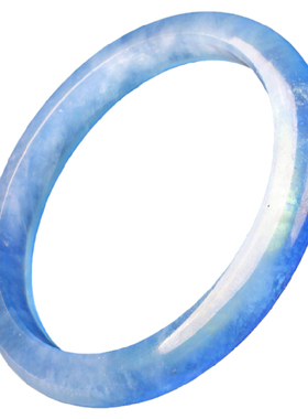 宝石正圈宽版女神直播水晶蓝首饰