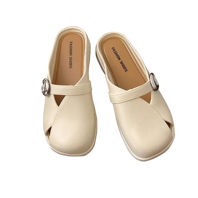 2026新款外穿女单鞋包头懒人一脚蹬夏季防滑软底度假休闲网红半拖