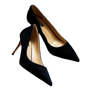 秦海璐/王丽坤Nine West/玖熙经典高跟鞋女鞋尖头细跟单鞋不累脚