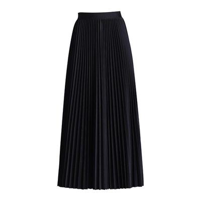 巨显瘦高腰垂感百褶裙A字半身裙